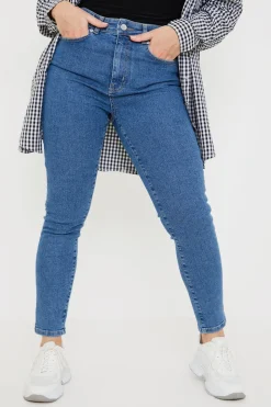 High Waisted Stretch Skinny Jeans