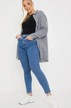 High Waisted Stretch Skinny Jeans