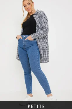High Waisted Stretch Skinny Jeans