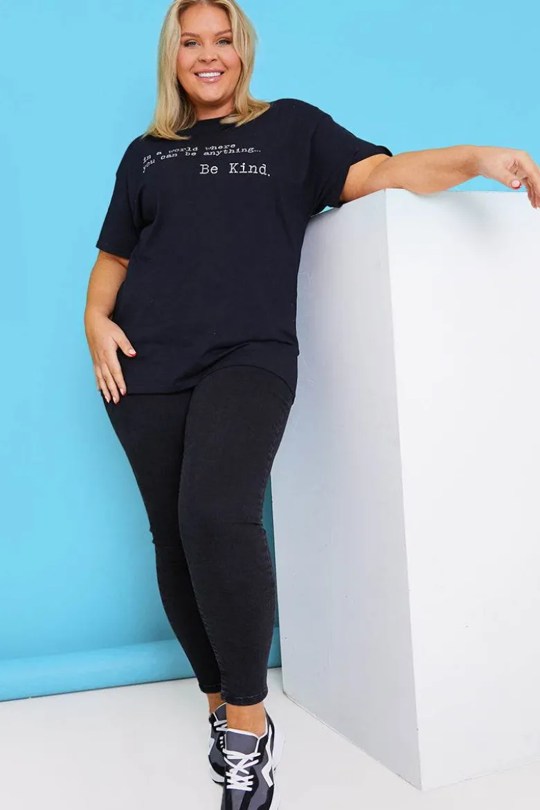 'IN A WORLD WHERE YOU CAN BE ANYTHING BE KIND' T-SHIRT