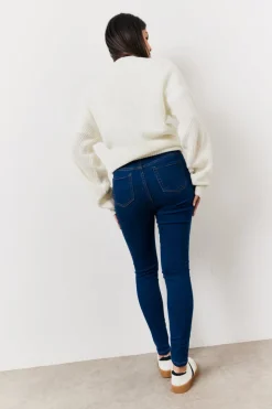 Indigo Adjustable Skinny Jeans