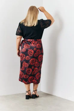 Jacquard Puff Sleeve Top