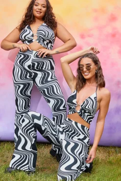 Jersey Printed Flares