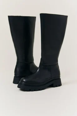 Jess Chunky Heeled High Leg Boot