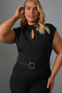 Key Hole Front Jumpsuit