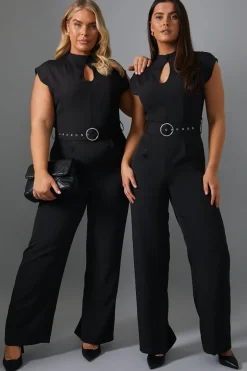 Key Hole Front Jumpsuit