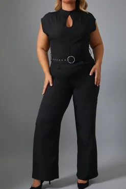 Key Hole Front Jumpsuit