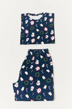 Kids Festive Print Matching Family Pyjama Set
