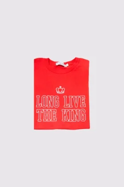 Kids Long Live The King Sogan T-Shirt