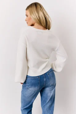 Knitted Embroidered Cardigan