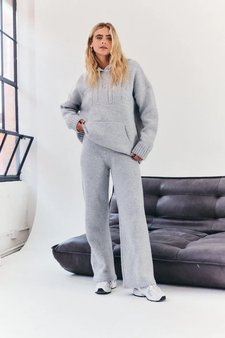 Knitted Wide Leg Co Ord Trouser