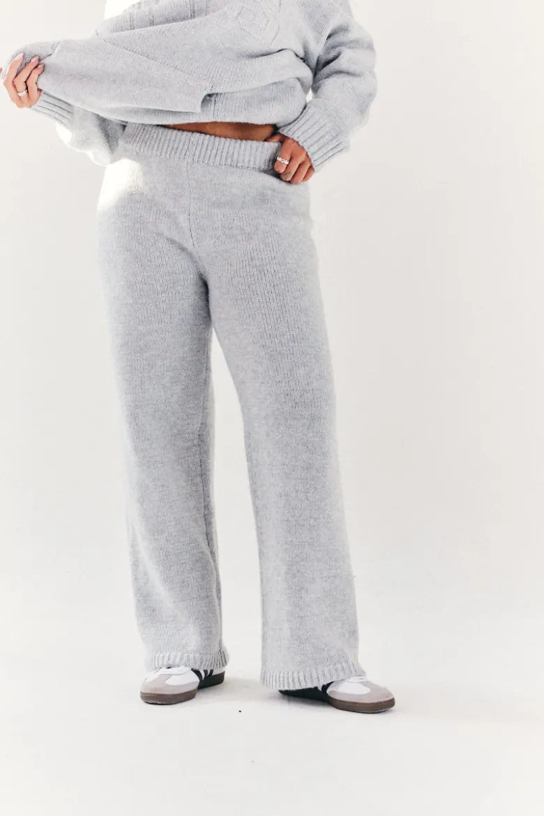 Knitted Wide Leg Co Ord Trouser