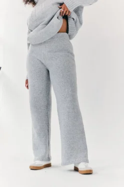 Knitted Wide Leg Co Ord Trouser