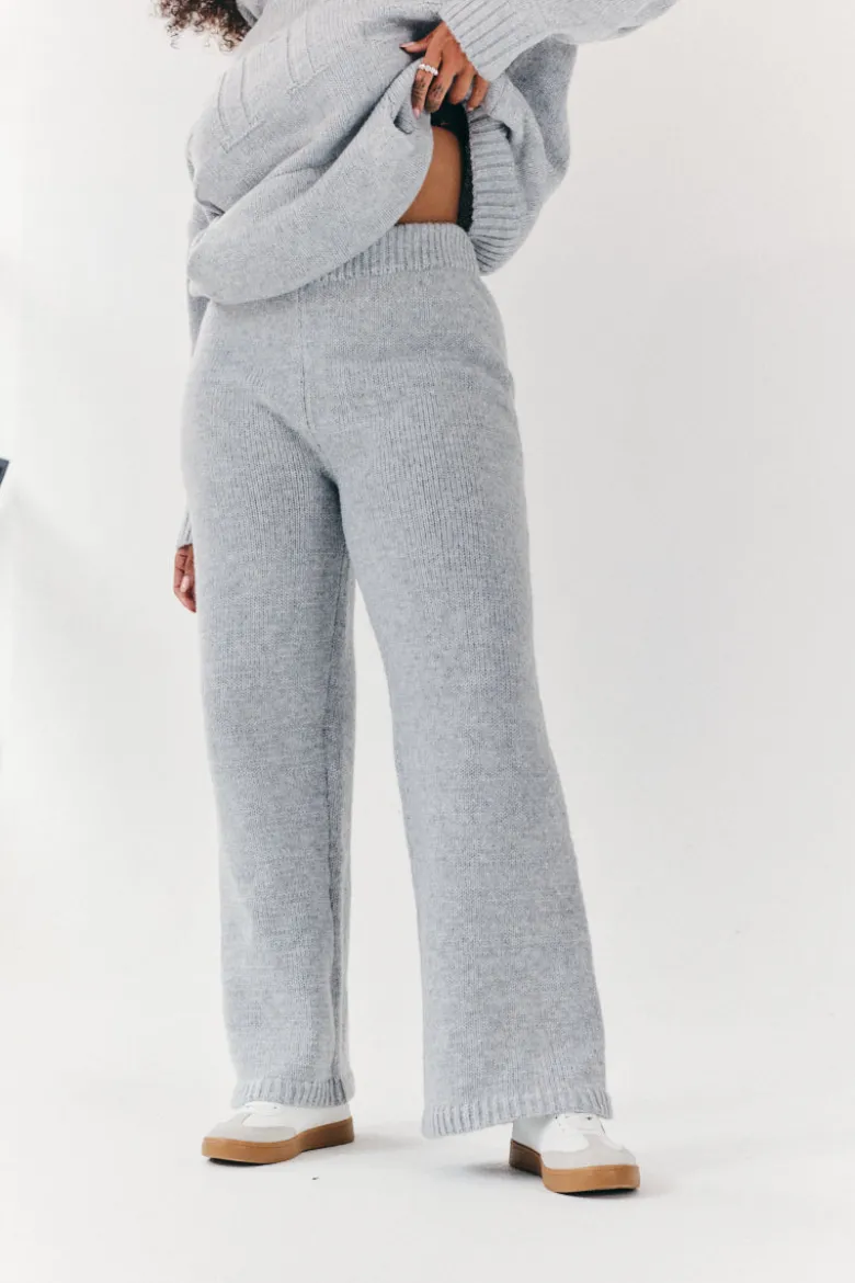 Knitted Wide Leg Co Ord Trouser