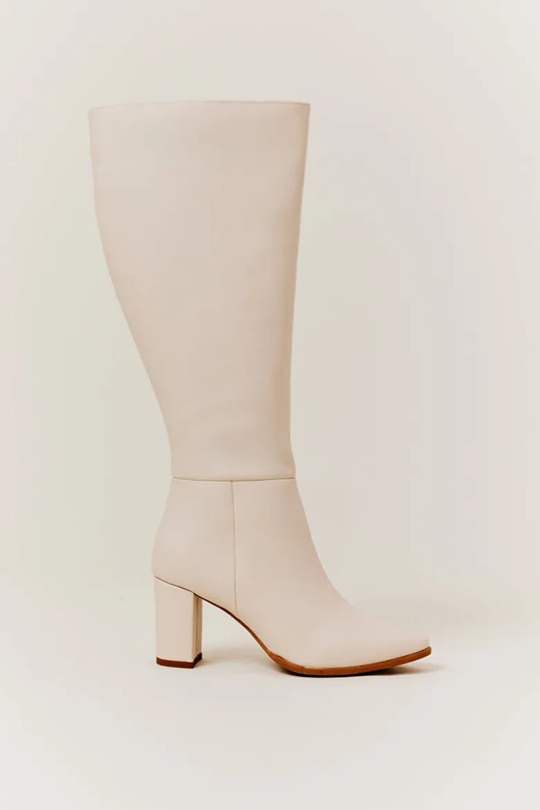 Kylie Heeled High Leg Boot