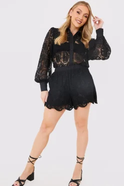 Lace Co Ord Shirt