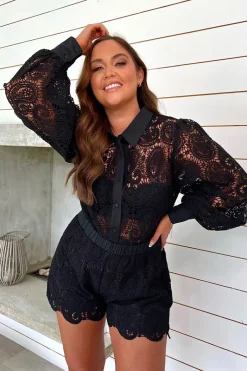 Lace Co Ord Shirt