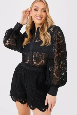 Lace Co Ord Shirt