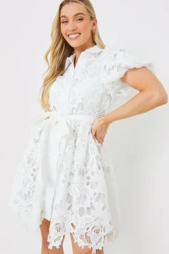 Lace Shirt Dress