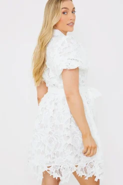 Lace Shirt Dress