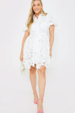 Lace Shirt Dress