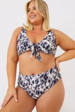 Leopard Print Control High Waisted Bikini Bottoms