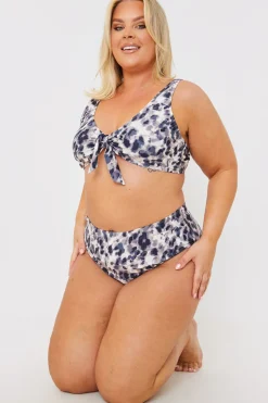 Leopard Print Control High Waisted Bikini Bottoms