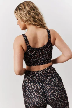 Leopard Print Racer Back Sports Co-Ord Bra