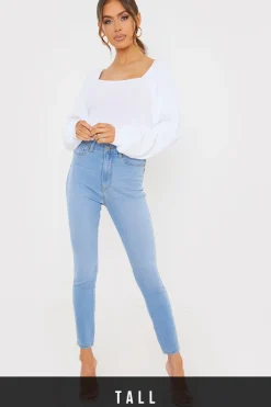 Light Wash Skinny Jeans
