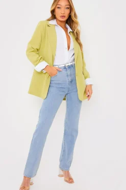Light Wash Straight Leg Jeans