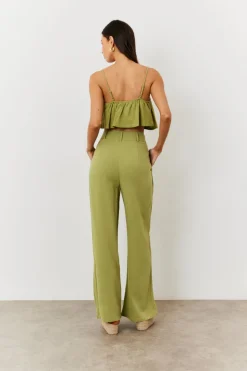 Linen Crop Top