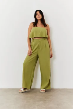Linen Crop Top
