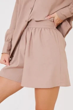 Linen Look Floaty Co-Ord Shorts