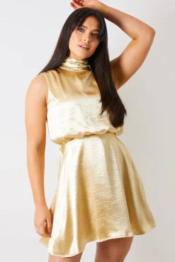 Liquid Satin Mini Dress