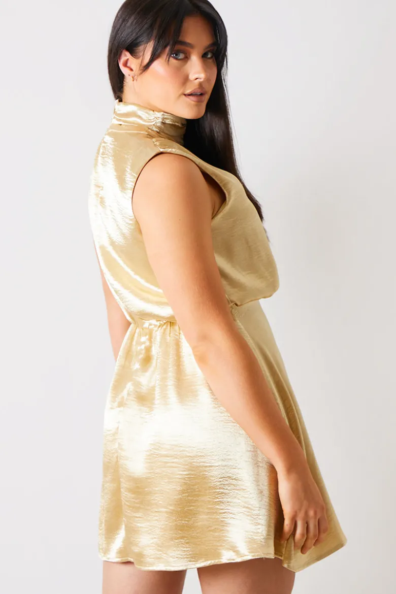 Liquid Satin Mini Dress
