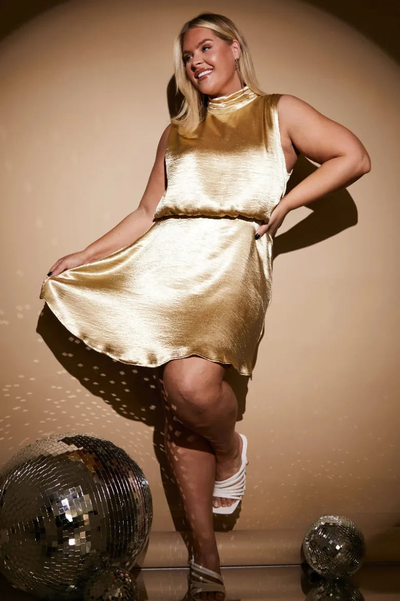 Liquid Satin Mini Dress