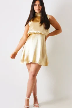 Liquid Satin Mini Dress