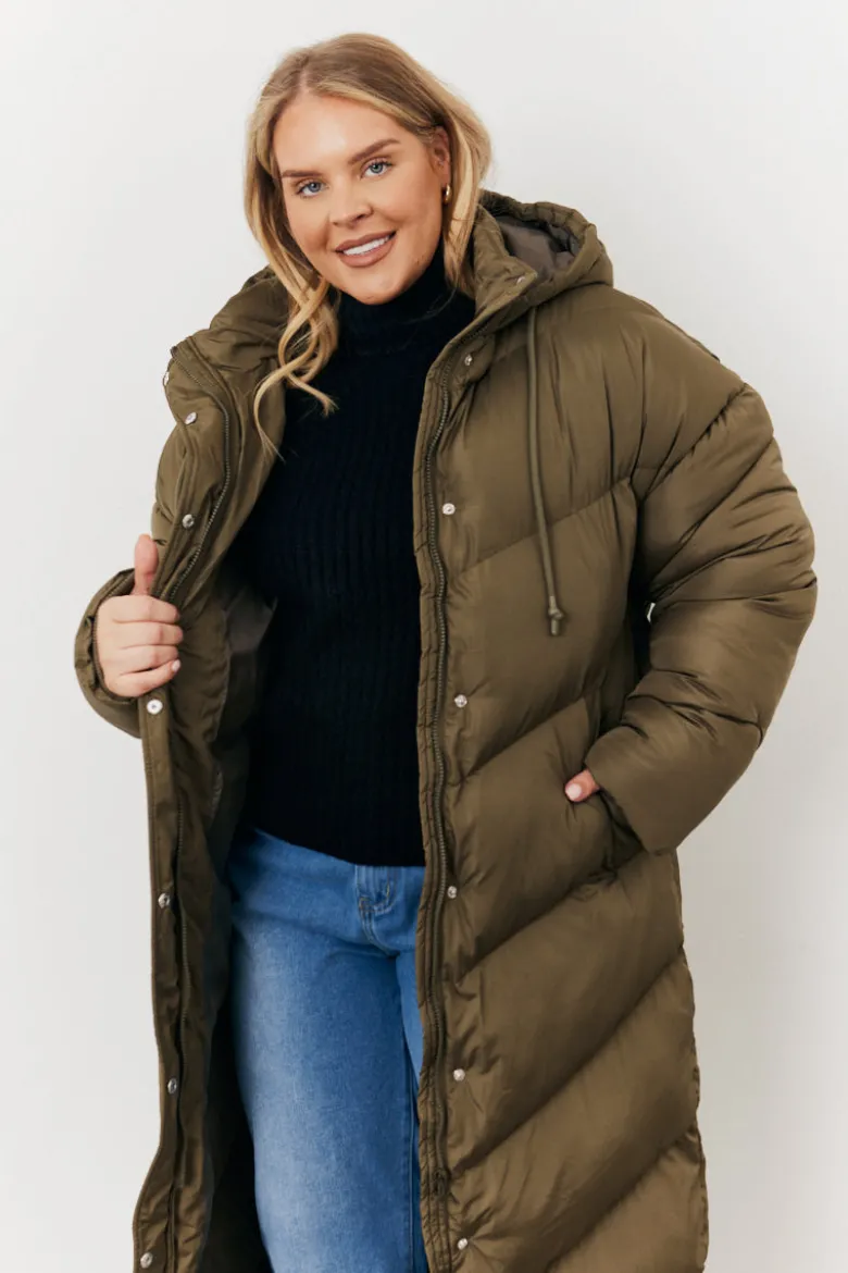 Longline Puffer Jacket