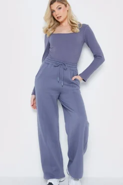 Long Sleeved Ribbed Square Neck Bodysuit
