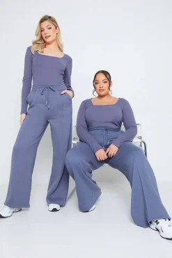 Long Sleeved Ribbed Square Neck Bodysuit