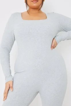 Long Sleeve Scoop Neck Unitard