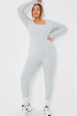 Long Sleeve Scoop Neck Unitard