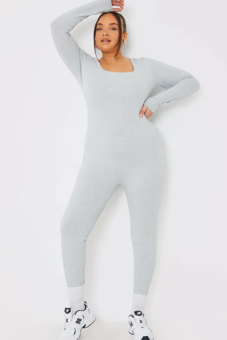 Long Sleeve Scoop Neck Unitard