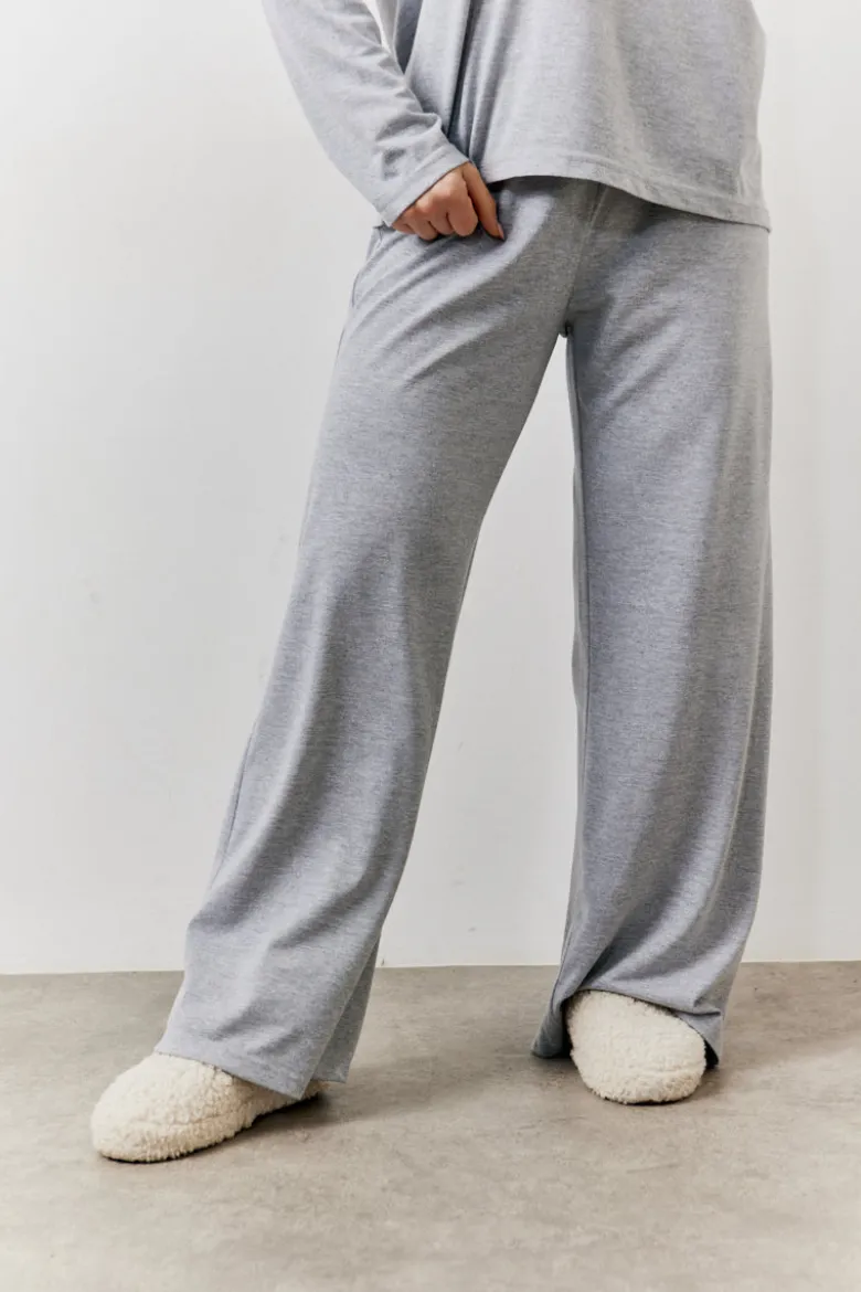 Long Sleeve Top and Trouser Slogan PJ Set