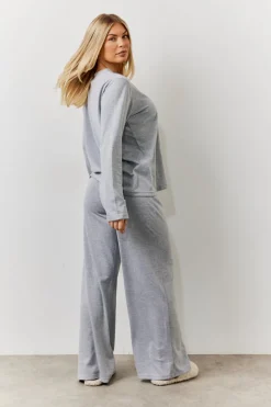 Long Sleeve Top and Trouser Slogan PJ Set