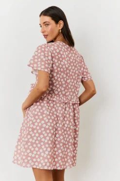 Maternity Floral Print Skater Dress