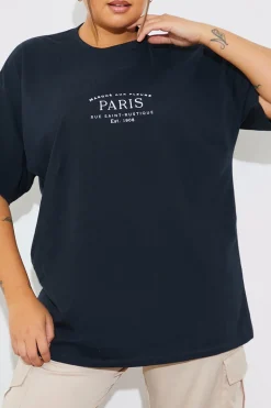Minimalist Paris Slogan T Shirt