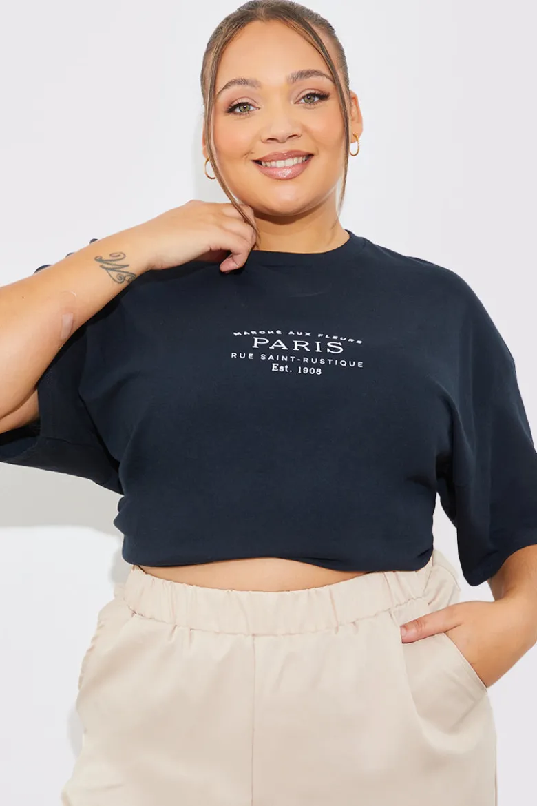Minimalist Paris Slogan T Shirt