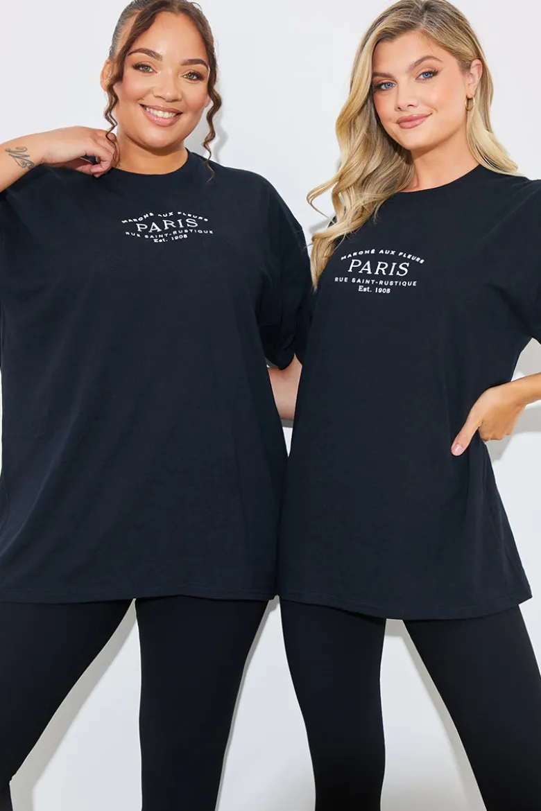 Minimalist Paris Slogan T Shirt