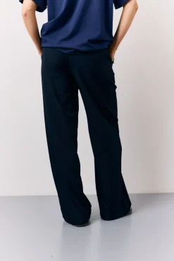 Navy Elasticated Waist Tailored Trouser